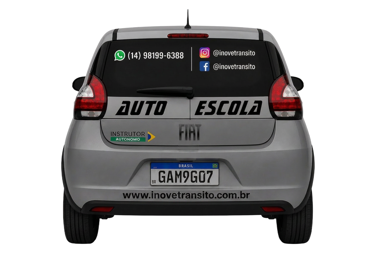 Veículo Inove Trânsito - vista traseira